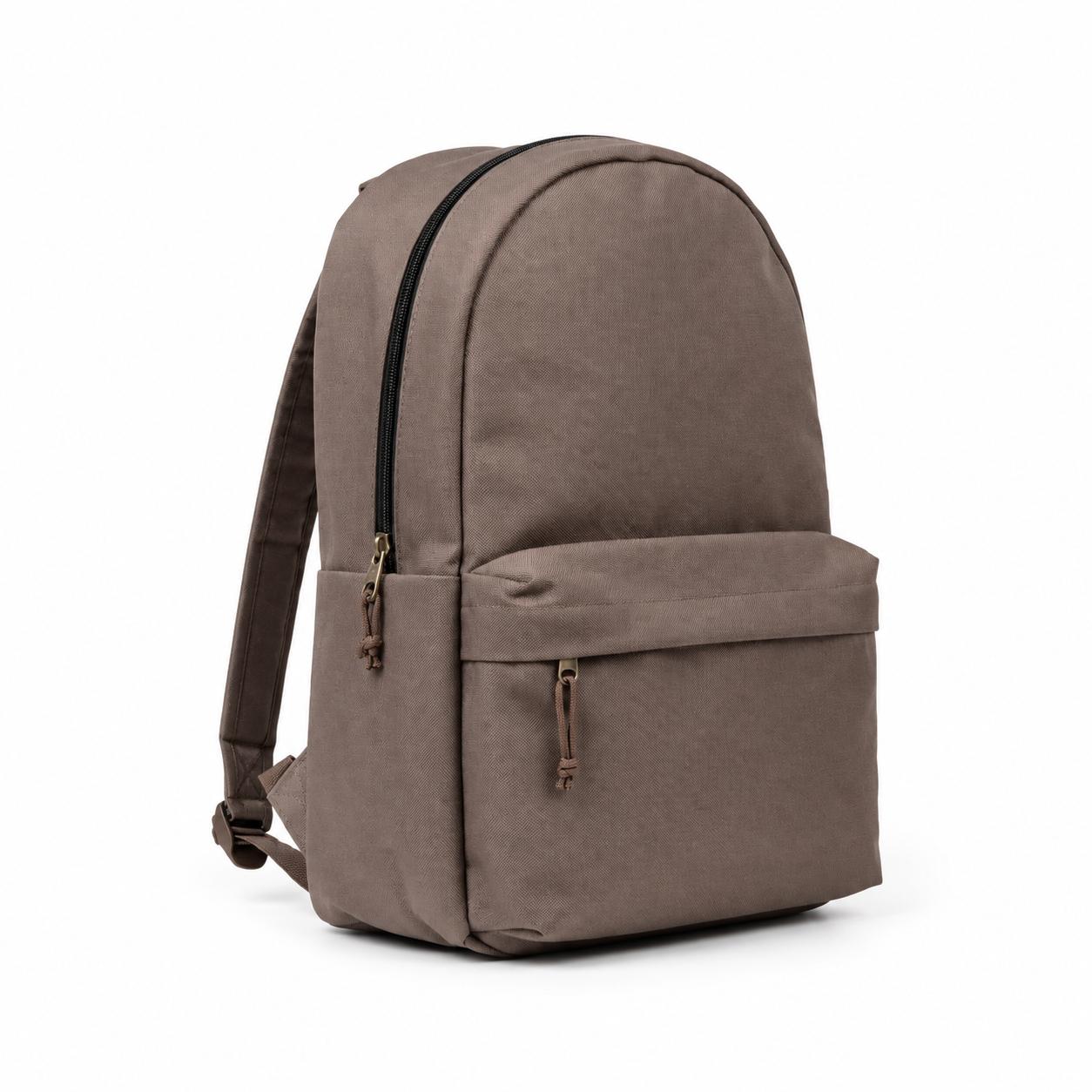 Plain Brown School Backpack