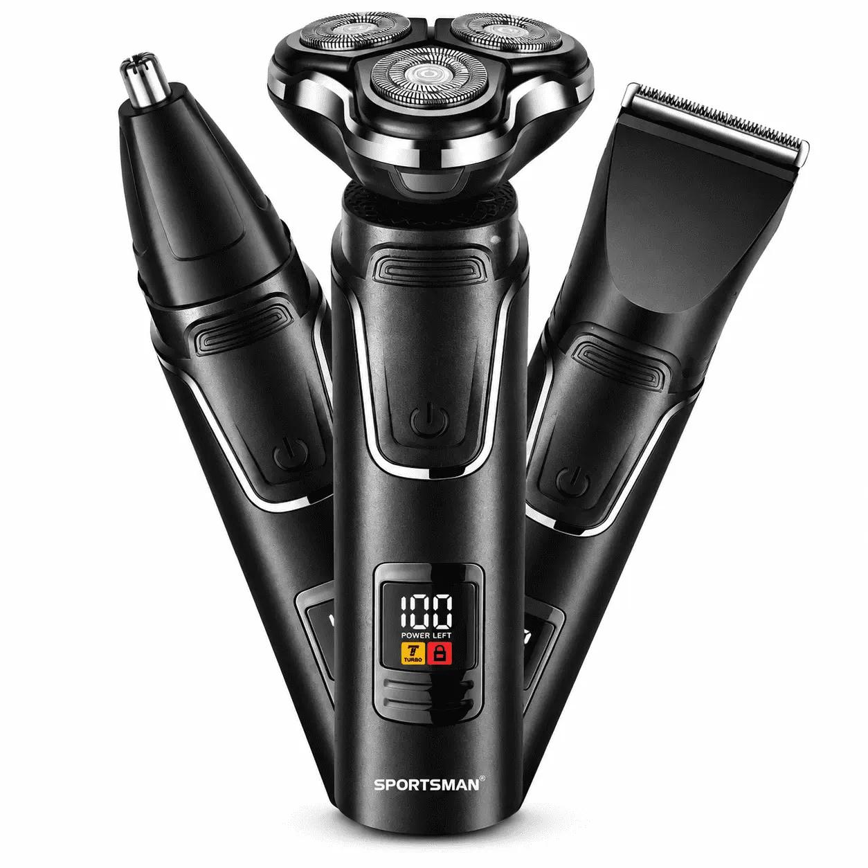 SPORTSMAN SM-555 3-in-1 Men's Shaver & Grooming Kit
