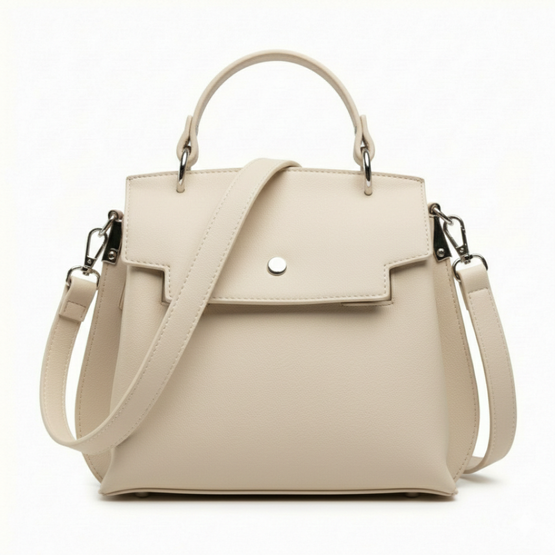 Women's Tan Hand & Shoulder Bag – Elegant Classic Design with Adjustable Strap